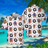 Maxcorners Billiards American Ball 8 Bigfoot  Hawaiian Shirt