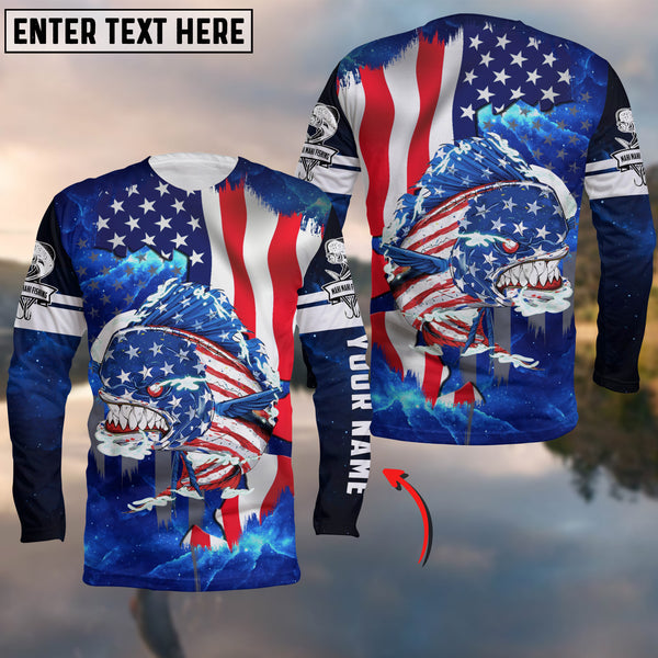 Maxcorners Fishing Flag America Mahi Mahi Customize Name 3D Shirts
