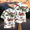 Maxcorners Personalized Car Red Mustang Tropical Paradise Hawaiian Shirt