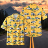 Maxcorners Personalized Car 1960s Mustang Muscle Car Yellow Hawaiian Shirt