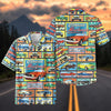Maxcorners Classic Ford Mustangs Retro Collage Hawaiian Shirt