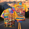 Maxcorners America Turns 250 & Route 66 Turns 100 Commemorative Hawaiian Shirt