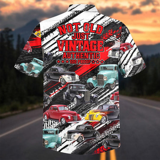 Maxcorners Not Old Just Vintage Hot Rod - Personalized Name Car Hawaiian Shirt