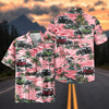 Maxcorners Personalized Ford Model A Car Pink Tropical Hawaiian Shirt