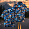Maxcorners Personalized Formula 1 Racing Car Tropical Blue Hawaiian Shirt