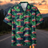 Maxcorners Custom Car 1955 Chevy Bel Air Tropical Palm Hawaiian Shirt