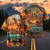 Maxcorners Personalized Route 66 Classic Chevrolet Bel Air Hawaiian Shirt