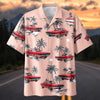 Maxcorners Personalized Car Classic Muscle Car Palm Tree Hawaiian Shirt