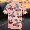 Maxcorners Personalized Car Classic Muscle Car Palm Tree Hawaiian Shirt