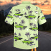 Maxcorners Personalized Car Classic Muscle Car Palm Tree Hawaiian Shirt