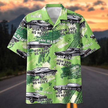 Maxcorners Personalized 1970 Mercury Cougar Classic Muscle Car Aloha Shirt