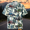 Maxcorners Personalized Car Antique Classic Car Tropical Palm Leaf Hawaiian Shirt