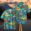 Maxcorners Personalized Car Classic Muscle Car Tropical Island Hawaiian Shirt