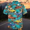 Maxcorners Personalized Car Classic Muscle Car Tropical Island Hawaiian Shirt