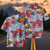 Maxcorners Custom Car Retro Modern Hot Rod Tropical Hibiscus Hawaiian Shirt
