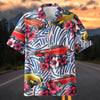 Maxcorners Custom Car Retro Modern Hot Rod Tropical Hibiscus Hawaiian Shirt