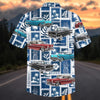 Maxcorners Custom Car Retro Chevy Bel Air Aloha Shirt
