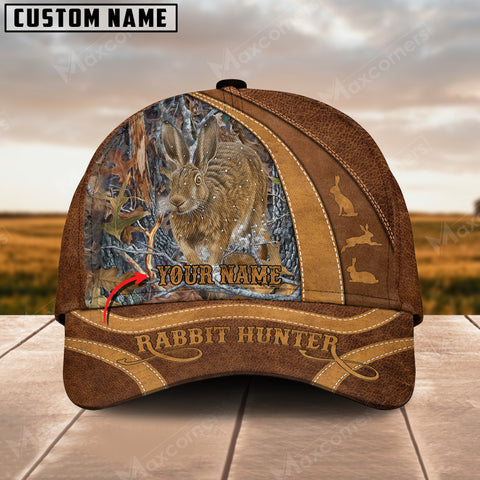 Maxcorners Hunting Boar Rabbit Leather Pattern Personalized Hats