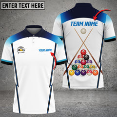 Maxcorners Billiards Personalized Name Team Name 3D Shirt