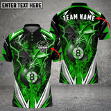 Maxcorners Billiards Thunder Space Dragon Personalized Name, Team Name Unisex Shirt ( 6 Colors )