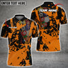 Maxcorners Billiard Grunge Multi Color Personalized Name 3D Shirt