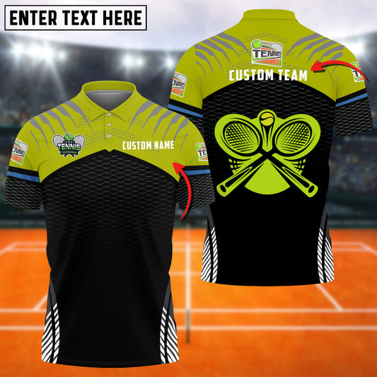 Maxcorners Tennis Sport Multicolor Options Customized Name 3D Shirt ( 6 Colors )