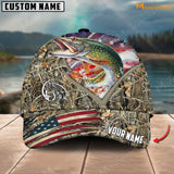 Maxcorners Personalized Epic Tezetis Design Fishing 3D Cap ( Large Mouth Bass, Walleye, Stripped Bass, Trout Fish, Catfish, Crappie, Salmon, Pike )