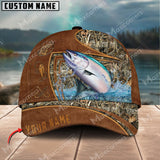 Maxcorners Personalized The Best Leather Pattern Fishing 3D Cap ( Large Mouth Bass, Walleye, Stripped Bass, Trout Fish, Catfish, Crappie, Salmon, Pike )