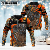 Maxcorners Rabbit Hunting Season Pattern Personalized Name 3D Shirt