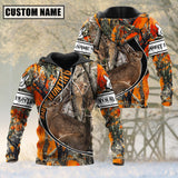 Maxcorners The Premium Rabbit Hunting Camo Personalized Name 3D Shirt