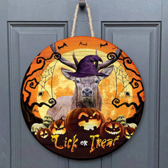 Maxcorners Elk Hunting Halloween Wooden Sign
