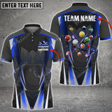 Maxcorners Billiards Pool Sport Personalized Name 3D Shirt (Multi Color Options)