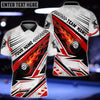 Maxcorners Billiards Ball Fire Speed Texture Multicolor Options Customized Name 3D Shirt