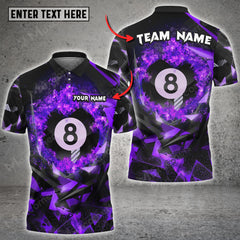 Maxcorners Billiards Diamond Fragments Multicolor Option Customized Name 3D Shirt