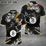 Maxcorners Billiards Grunge Thunder Personalized Name, Team Name Unisex Shirt ( 6 Colors )