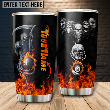 Maxcorners Billiards Sniper Personalized Name Tumbler