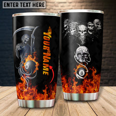 Maxcorners Billiards Sniper Personalized Name Tumbler