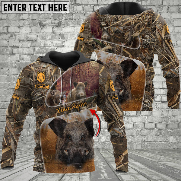 Maxcorners Custom Name Boar Hunting Camo 3D All Over Printed Clothes