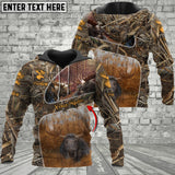 Maxcorners Custom Name Moose Hunting Camo 3D All Over Printed Clothes