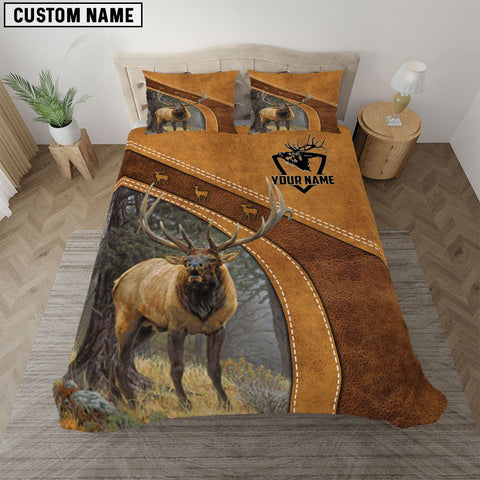 Maxcorners Elk Hunting Art Bedding Set