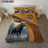 Maxcorners Moose Hunting Art Bedding Set