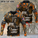 Maxcorners Personalized Name Moose Skull Hunting 3D All Over Printed Clothes