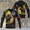 Maxcorners Personalized Name Love Boar Hunting 3D All Over Printed Clothes