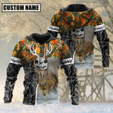 Maxcorners Beautiful Rabbit Hunting Camo Personalized 3D Hoodie For Hunting Lover