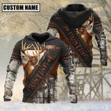 Maxcorners Custom Name Deer Hunting Leather 3D All Over Printed Clothes