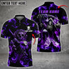 Maxcorners Billiards Skull Thunder Fire Personalized Name, Team Name Unisex Shirt ( 6 Colors )