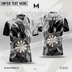 Maxcorners Darts Water & Fire Multicolor Option Customized Name 3D Shirt