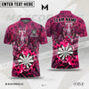 Maxcorners Darts Fox Mask Kitsune Multicolor Option Customized Name 3D Shirt