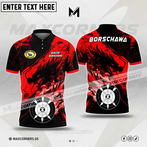 Maxcorners Darts Legend Of The Dragon God Multicolor Option Customized Name 3D Shirt For Dustin