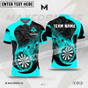 Maxcorners Darts Dark Fire Multicolor Option Customized Name 3D Shirt